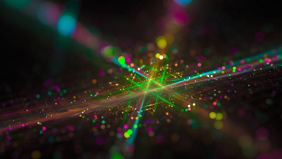 shallow focus photography of light rays HD wallpaper