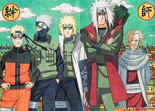 Naruto characters wallpaper, Naruto Shippuuden, Uzumaki Naruto, Masashi Kishimoto, Jiraiya HD wallpaper