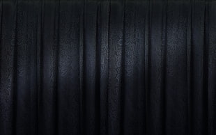 gray floral pleated window curtain
