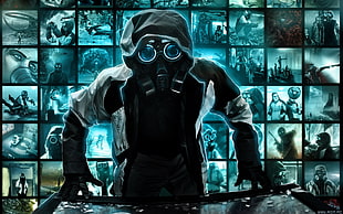 anime character wearing mask, Romantically Apocalyptic , Vitaly S Alexius, gas masks