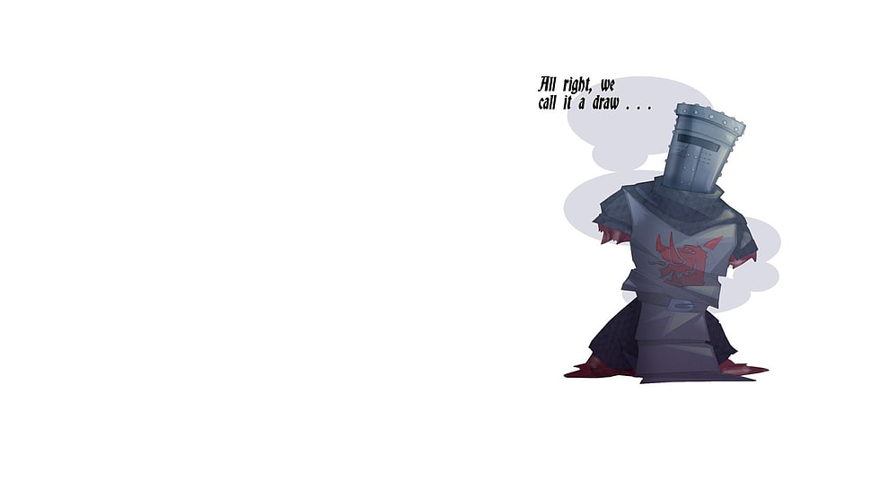 all right we call it a draw illustration, Monty Python, Black knight HD wallpaper