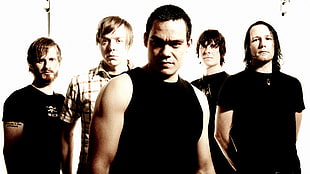 five men member of a band