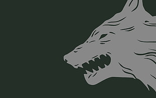 wolf illustration, Destiny (video game), vector art, Iron Banner