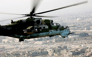 black and gray helicopter, airplane, helicopters, army, mi-24 HD wallpaper