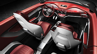 red supercar, MG Icon, concept cars HD wallpaper