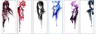 anime character illustrations, Kurosaki Ichigo, Mugetsu, Urahara Kisuke, Ichimaru Gin HD wallpaper