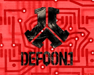 Defoon 1 logo, hardstyle, hardcore, Q-dance, Defqon.1 HD wallpaper
