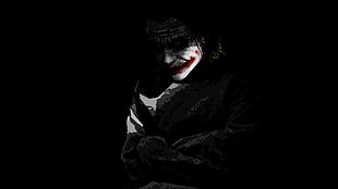 The Joker illustration, The Dark Knight, Joker, movies, MessenjahMatt