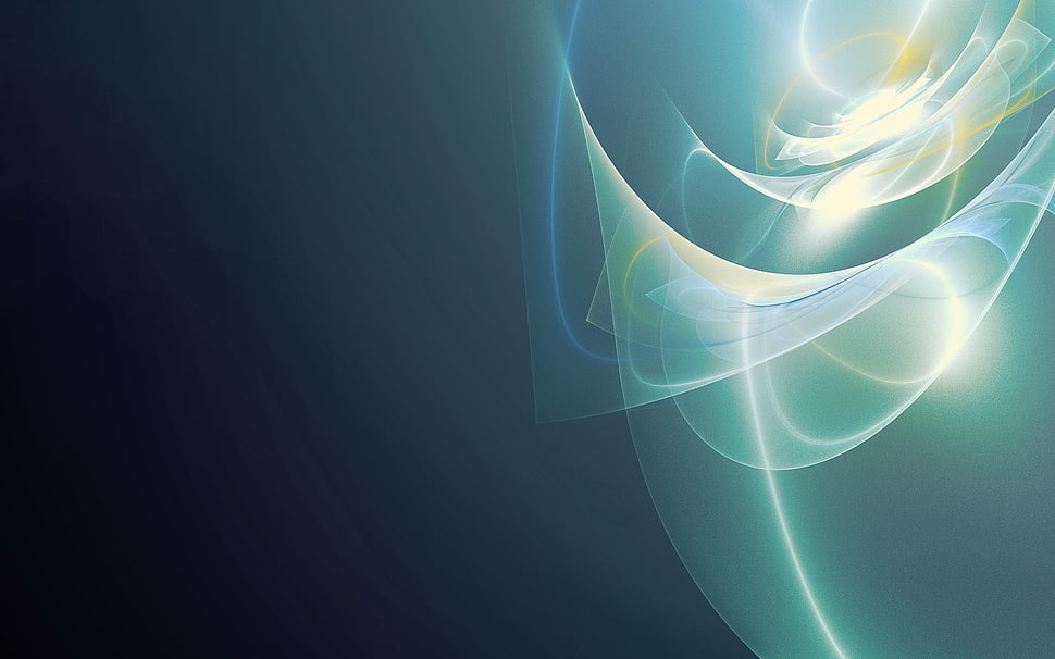 teal, black, and white 3D wallpaper HD wallpaper