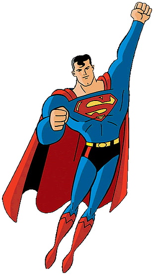digital Superman illsutration