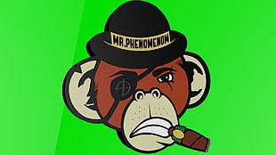 Mr. Phenomenon illustration, logo