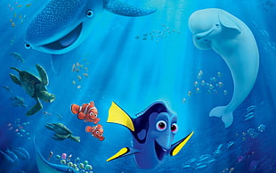 Finding Nemo wallpaper, Finding Dory, Pixar Animation Studios, Disney Pixar, movies HD wallpaper