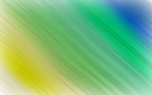 green, blue, and yellow abstract painting