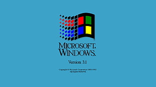 Microsoft Windows logo, Microsoft, Microsoft Windows, operating systems, minimalism