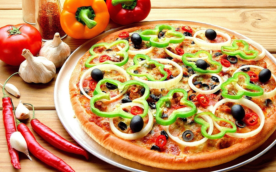 Pizza,  Batch,  Stuffing,  Pepper HD wallpaper