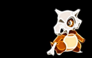 Pokemon Cubone illustration, Pokémon, Fractalius, video games