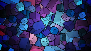 geometry, cube, digital art HD wallpaper