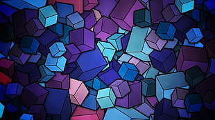 geometry, cube, digital art