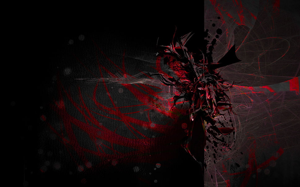 red and black wallpaper HD wallpaper