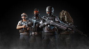 four Halo armies digital wallpaper