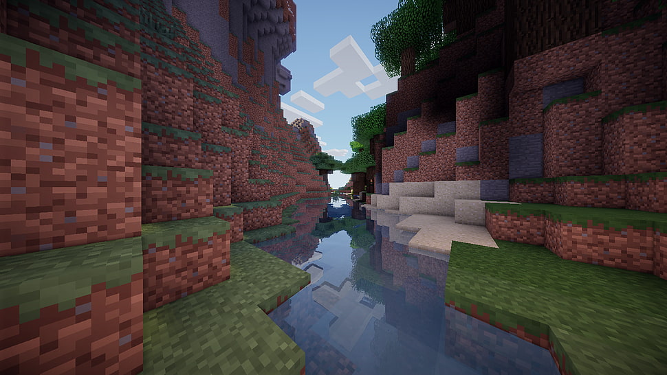 Minecraft game application screenshot HD wallpaper