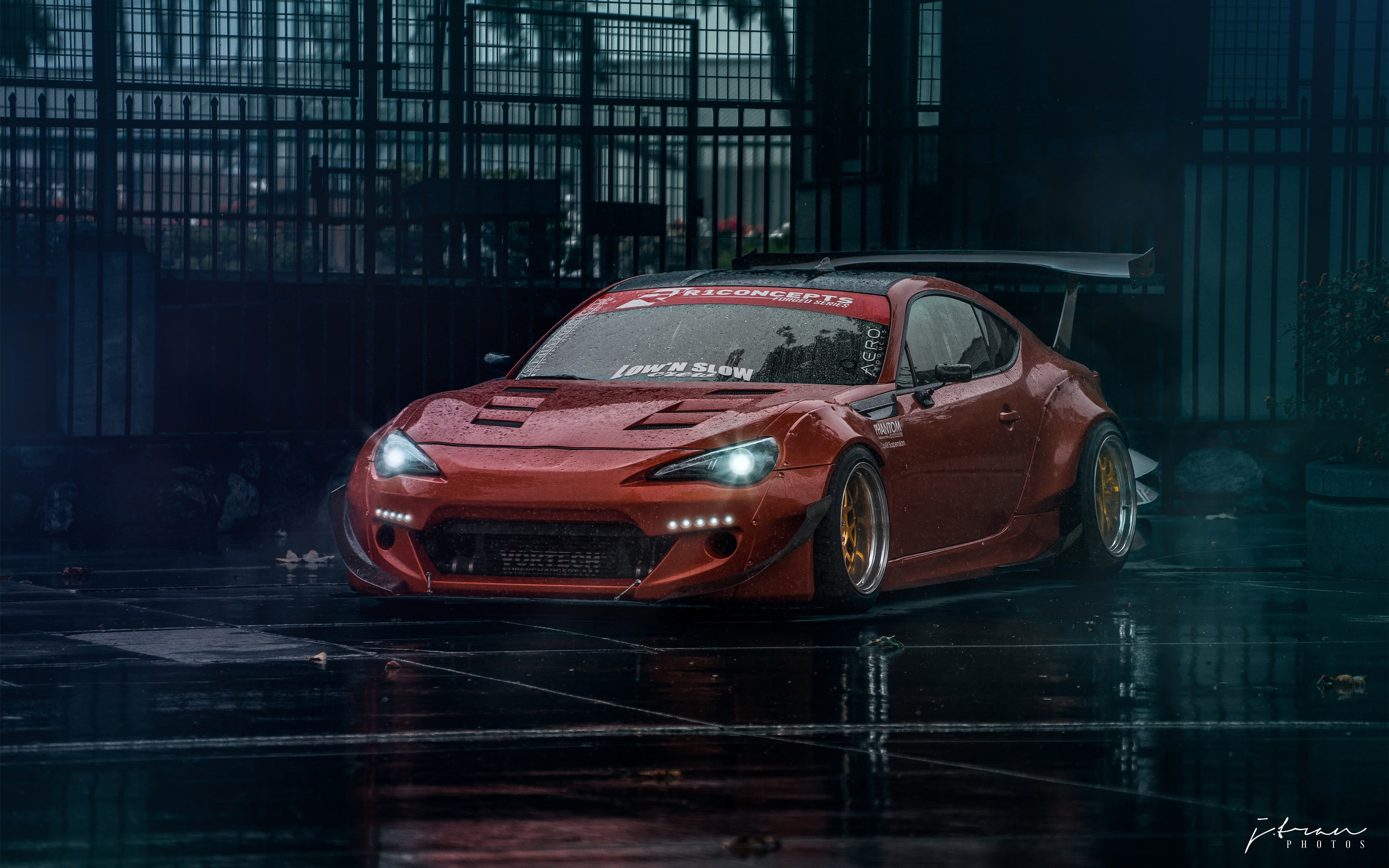 1920x1080 Resolution Red And Black Sports Car Subaru Brz Scion Fr S