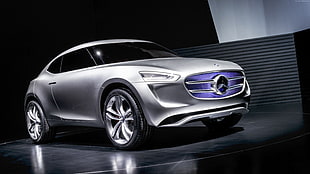 silver Mercedes-Benz coupe