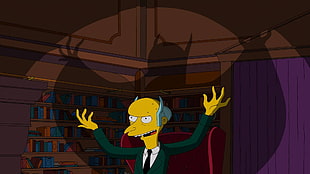 Simpson character, The Simpsons, evil, shadow, TV
