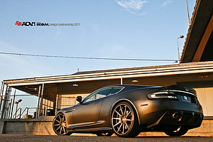 gray coupe, car, Aston Martin