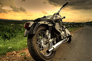silver cruiser motorcycle