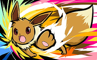 Pokemon Eevee digital wallpaper, Pokémon, Eevee, ishmam