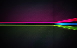 pink, blue, and green wallpaper, abstract, minimalism, lines, red