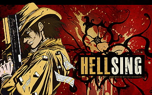 Van Hellsing graphic poster, Hellsing HD wallpaper