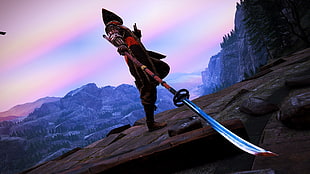 brown handled sword digital wallpaper, For Honor, blades, samurai, screen shot