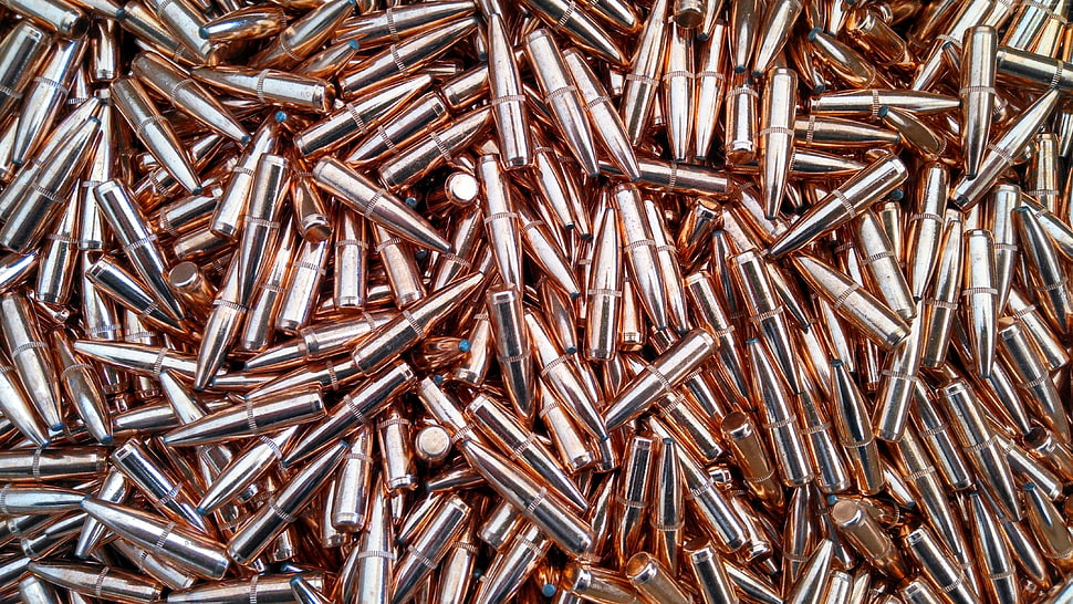 brass ammunition bullet lot HD wallpaper