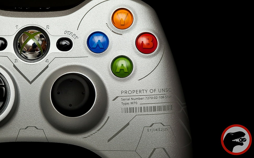 white xbox 360 game controller HD wallpaper