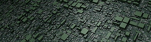 green digital wallpaper