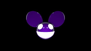 purple and white Mickey Mouse logo, deadmau5, music