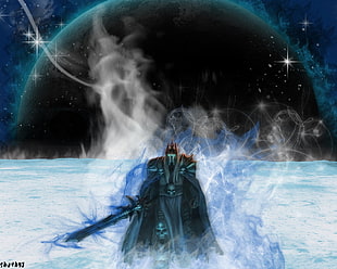 demon lord illustration, World of Warcraft, video games, World of Warcraft: Wrath of the Lich King, Arthas Menethil 