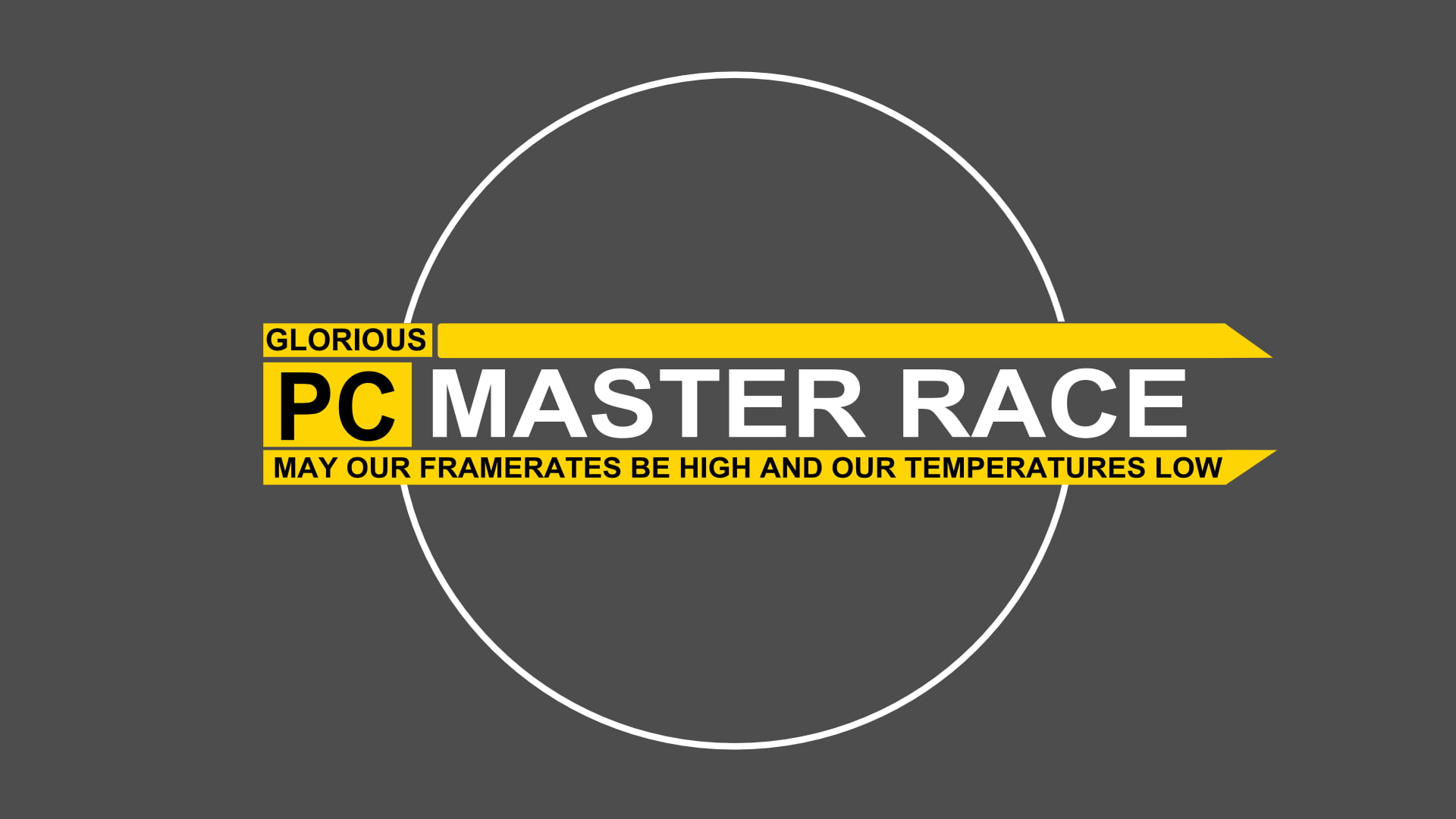 PC Master Race logo, PC gaming, Master Race, text, simple background