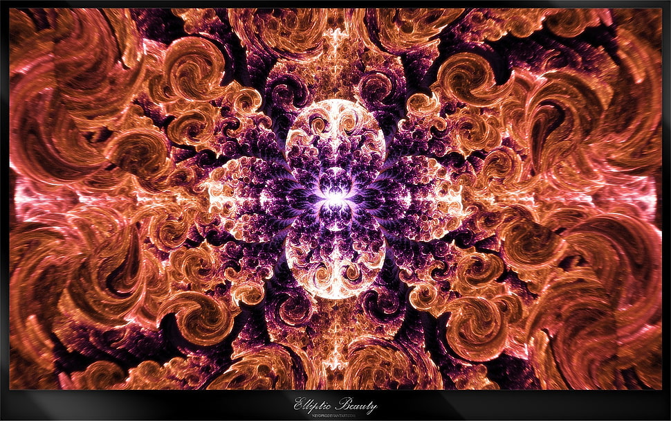 black flat screen TV, abstract, isometric HD wallpaper