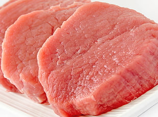 sliced raw meat