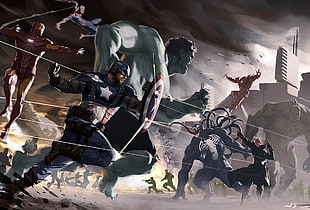 Marvel Avengers poster HD wallpaper