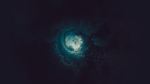 clouds, umbrella, abstract