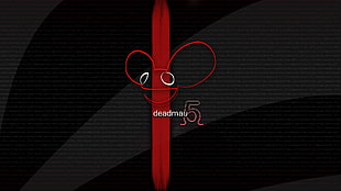 red and black Deadmau wallpaper HD wallpaper