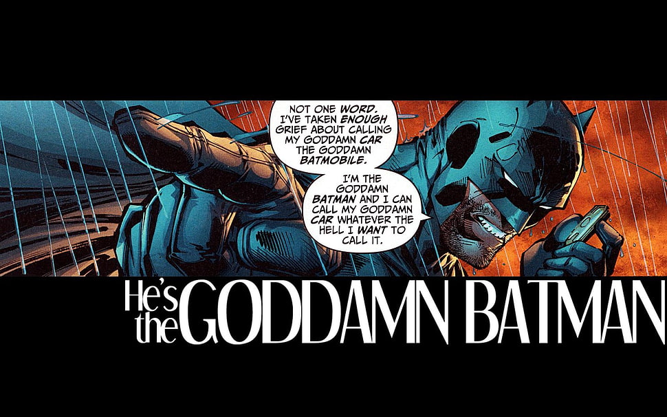 He's The Goddamn Batman, Batman, comics HD wallpaper