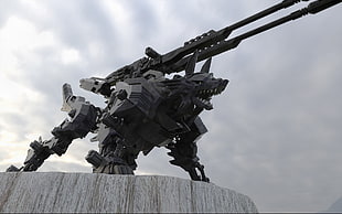 gray Zoid action figure, science fiction, Zoids