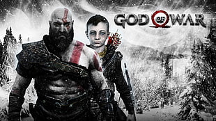 digital wallpaper of God Of War