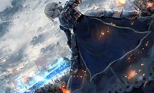 black and gray metal tool, Fate/Zero, warrior