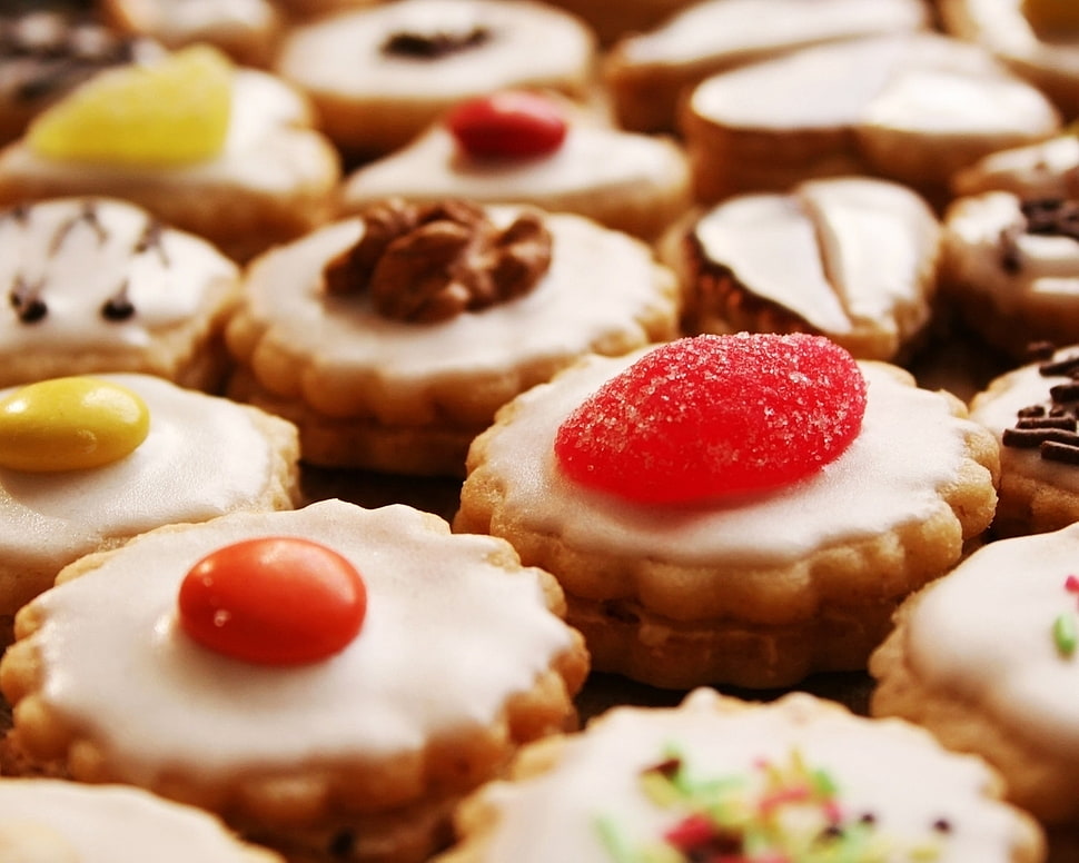 assorted cookies HD wallpaper